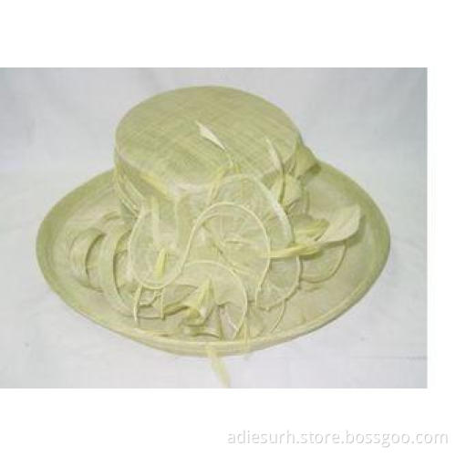 Funky Casual Party Sinamay Ladies Hats For Women , Wide Bri